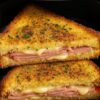 Air Fryer Grilled Ham & Cheese Sandwich