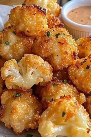 Air Fried Cauliflower Cheese