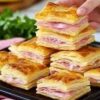 Air-Fryer-Ham-and-cheese-puff-pastry