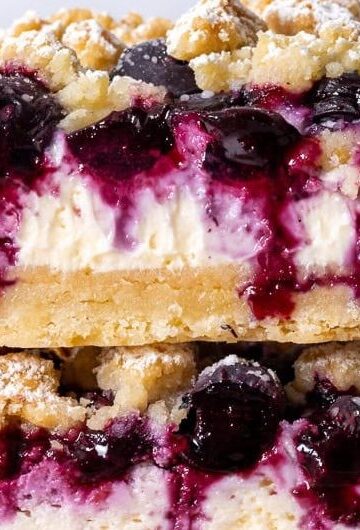 Gluten Free Blueberry Cheesecake Bars