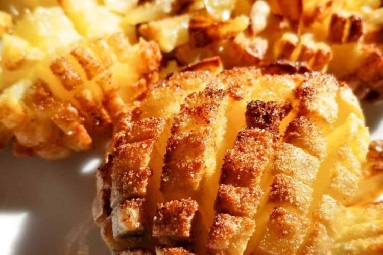 Air Fryer Blooming Baked Potatoes