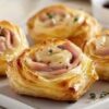 Air fryer Ham and Cheese Puff Pastry