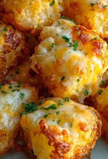 Air Fryer Cheesy Potato Bites