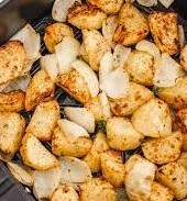 Air Fryer Potato and Onion