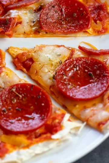 Crispy Air Fryer Tortilla Pizza