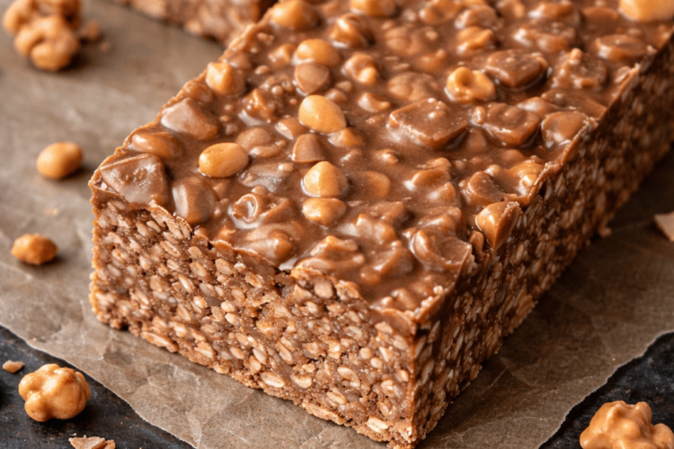 No-Bake Chocolate Peanut Butter Crunch Bars