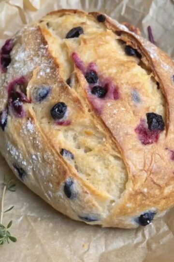 Blueberry Lemon Cream Cheese Sourdough BreadBlueberry Lemon Cream Cheese Sourdough Bread