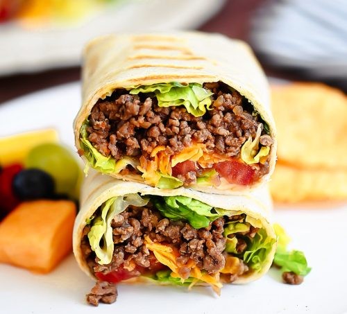Ground Beef Tortilla Wraps Recipe