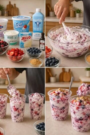 No-Bake Mixed Berry Cheesecake Fluff