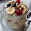 Overnight Oats with Berries and Banana