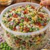 Creamy Bacon Pea Salad