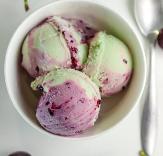 Ninja Creami Pistachio Cherry Ice Cream
