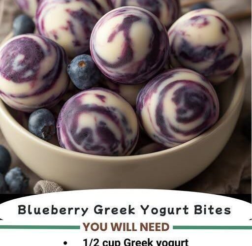 Frozen Blueberry Greek Yogurt Clusters