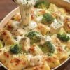 Creamy Chicken Alfredo Pasta Bake