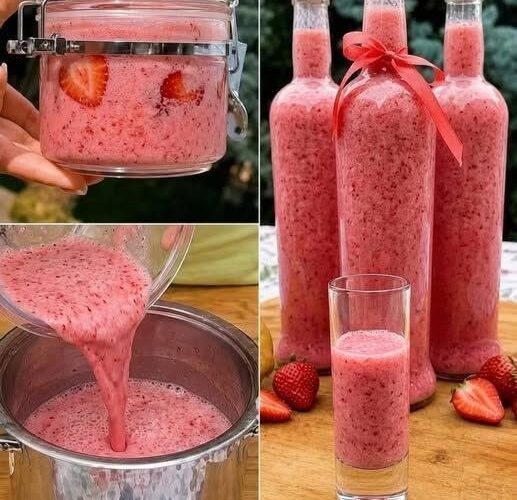 Healthy Strawberry Wellness Drink