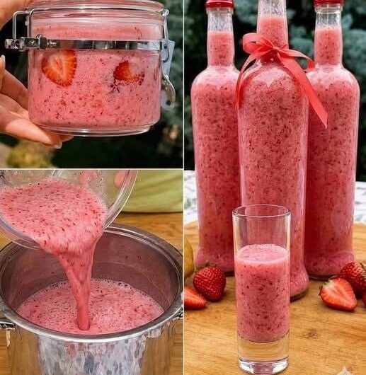 Healthy Strawberry Wellness Drink